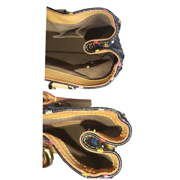 🔥SOLD🔥LOUIS🌻VUITTON Aurelia MURAKAMI Black Multicolored Bag 💞RARE💞 - Picture 12 of 17